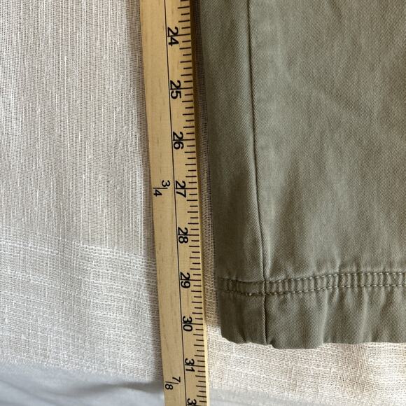 L.L. Bean Women's Favorite Fit Flannel Lined Green Sz 20 Cargo Pants - Picture 9 of 9